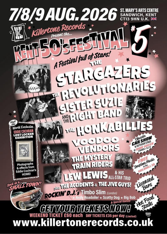 Weekend Tickets - The Kent 50's Festival 2026