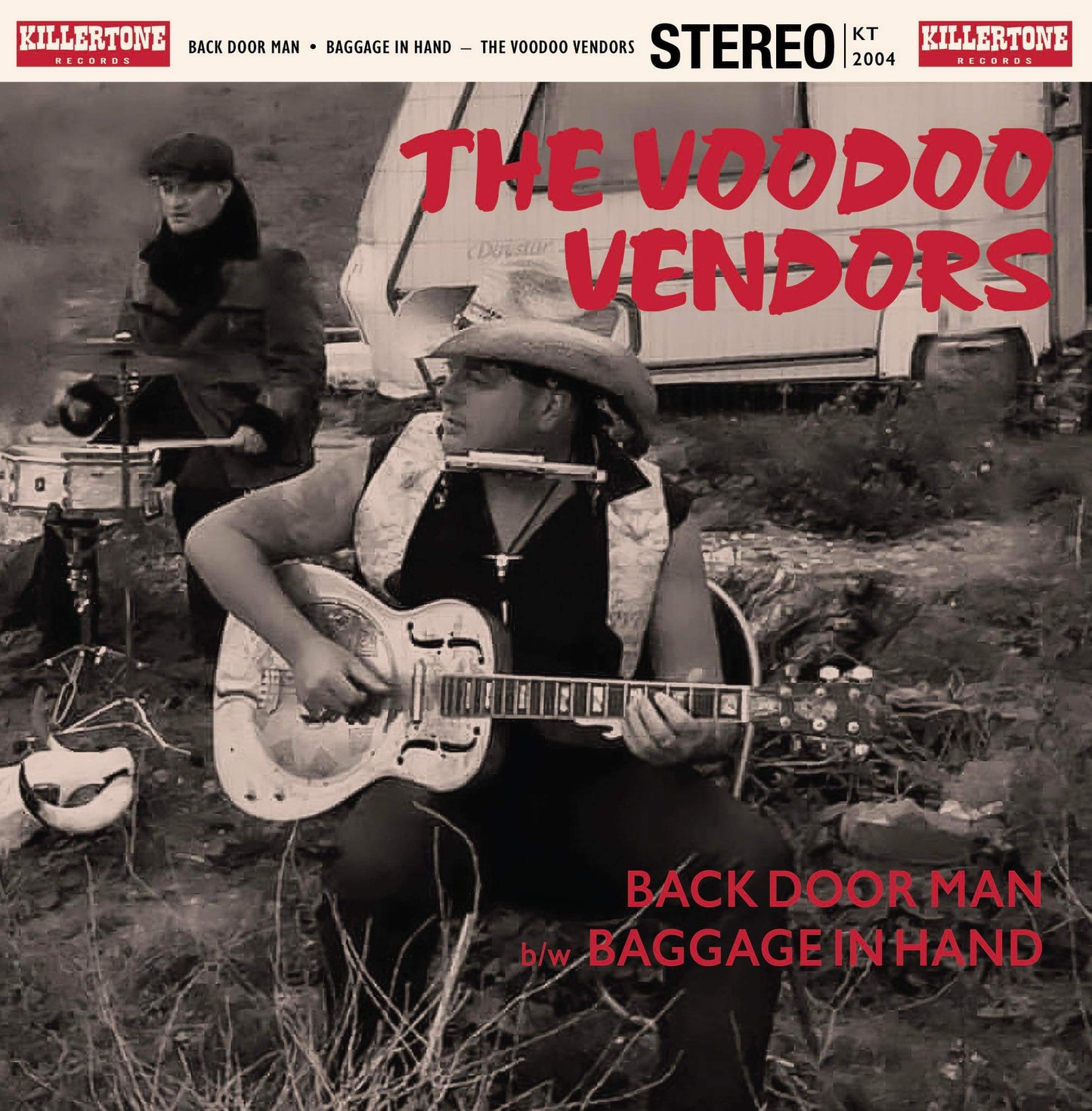 Voodoo Vendors  7" Back Door Man/Baggage in Hand - RED VINYL NUMBERED LIMITED EDITION
