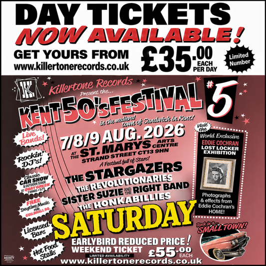 SATURDAY - DAY TICKETS! SATURDAY 8th August 2026