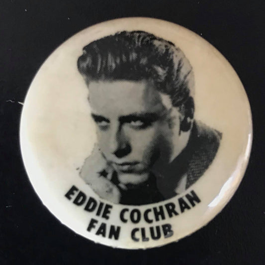 Eddie Cochran Original 1950s Fan Club Badge